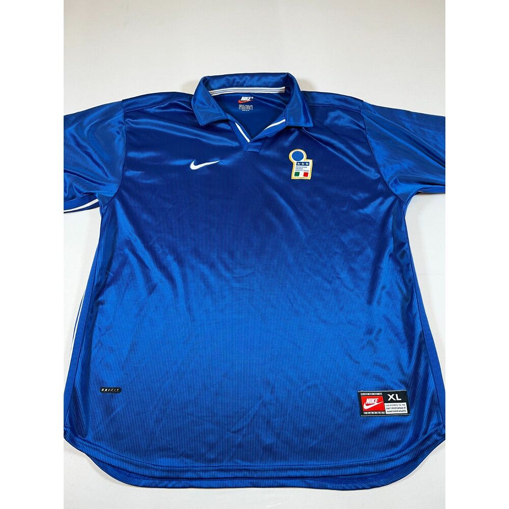 Vintage 1997 Nike FICG Italy Soccer/Football Jersey